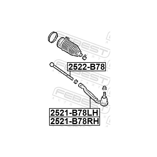 2521-B78LH - Tie rod end 