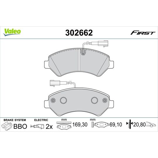 302662 - Brake Pad Set, disc brake 