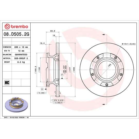 KT 10 060 - Brake Set, disc brake 