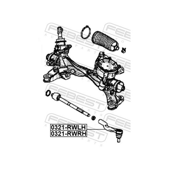 0321-RWRH - Tie rod end 