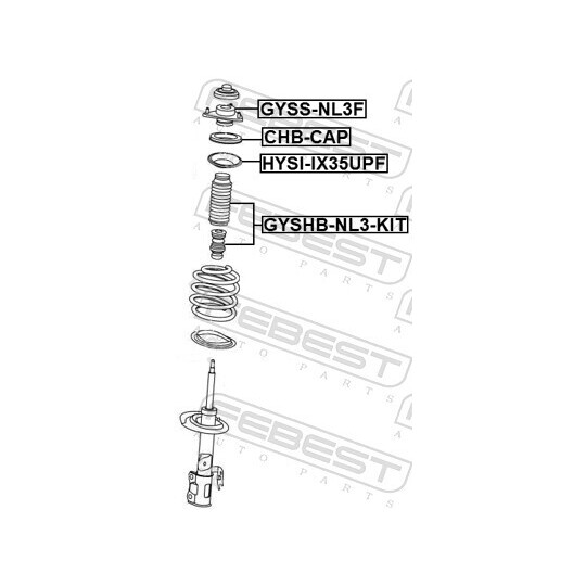 GYSS-NL3F - Suspension Strut Support Mount 