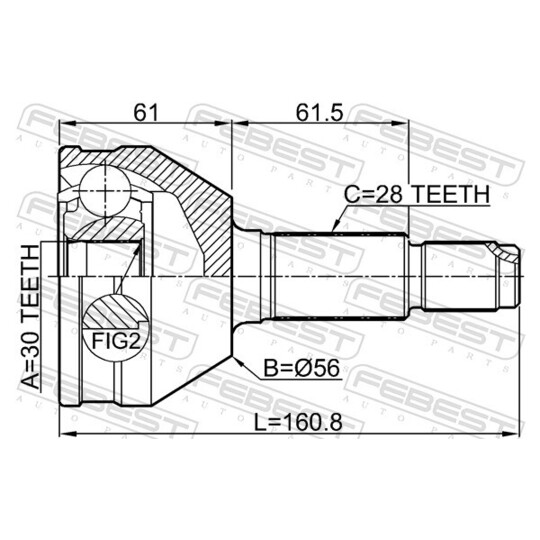 1510-007 - Ledsats, drivaxel 