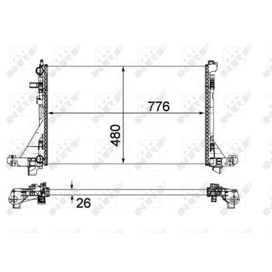 58482A - Radiator, engine cooling 