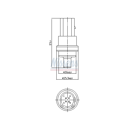 207009 - Sensor, coolant temperature 