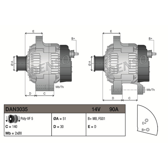 DAN3035 - Alternator 