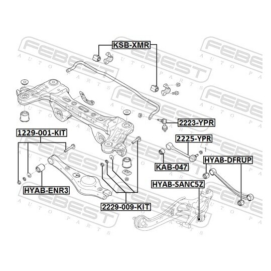 2229-009-KIT - Kallistuman korjausruuvisarja 