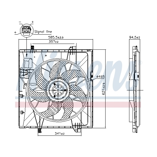 85857 - Fan, radiator 