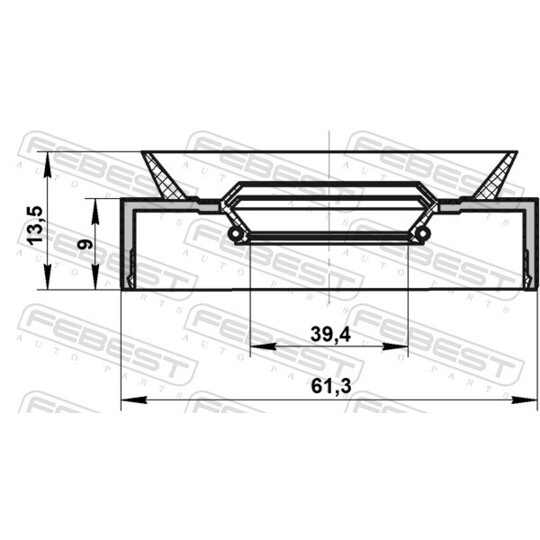 95PAS-41610913C - Seal, drive shaft 