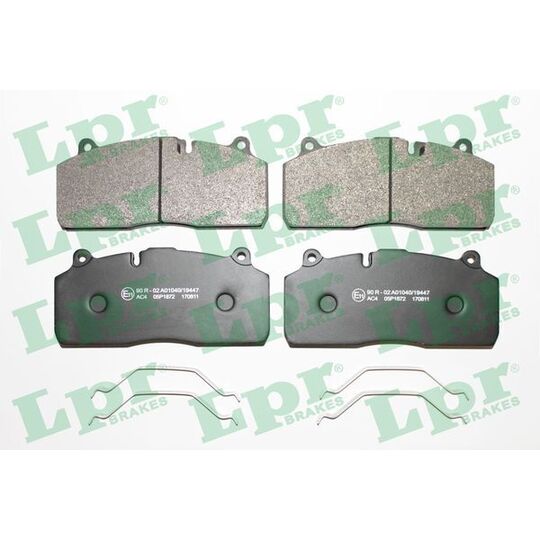 05P1872 - Brake Pad Set, disc brake 