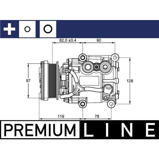 ACP 22 000P - Compressor, air conditioning 