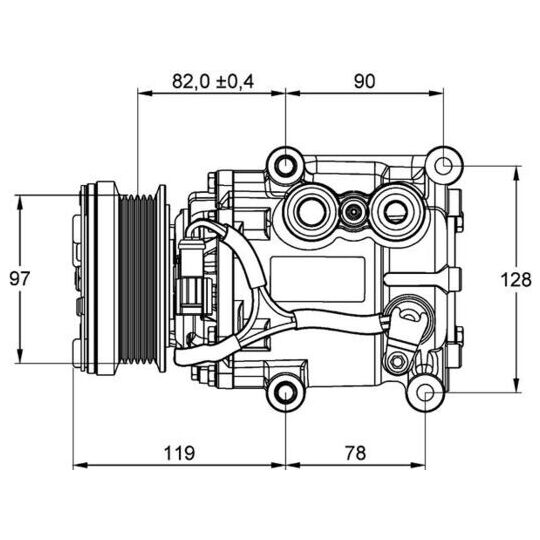 ACP 22 000P - Compressor, air conditioning 