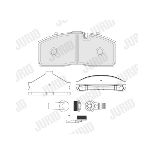 2941509560 - Brake Pad Set, disc brake 