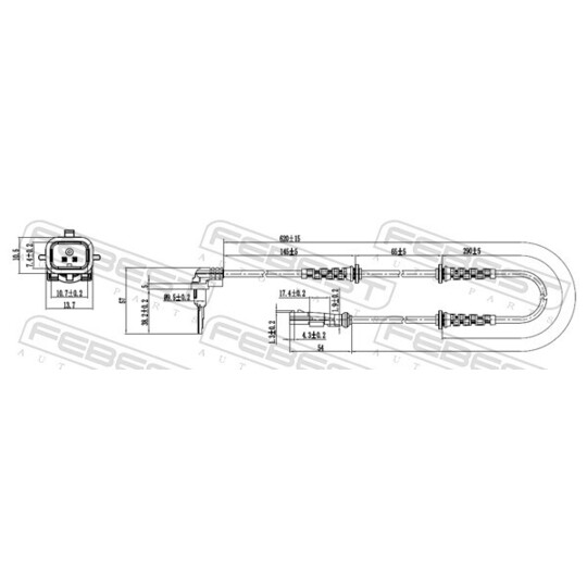 24606-001 - Sensor, wheel speed 