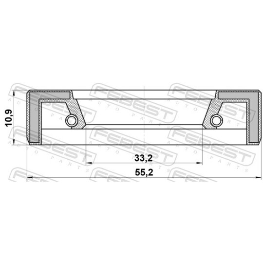 95FCY-35551111X - Shaft Seal, differential 