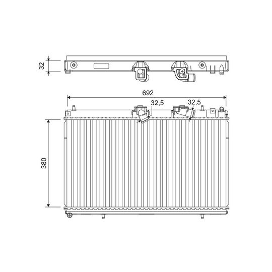 701214 - Radiator, engine cooling 