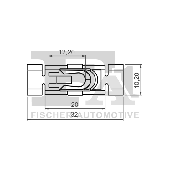 11-40063.25 - Clip, trim/protection strip 