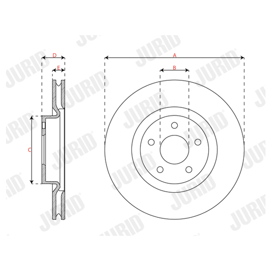 563664JC - Brake Disc 