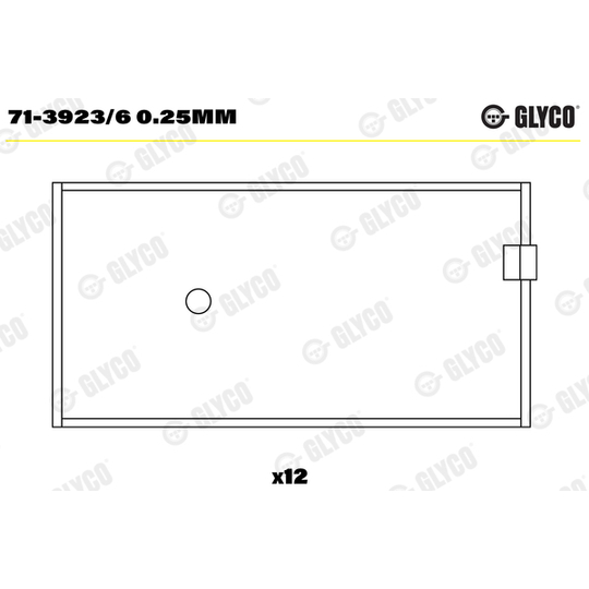 71-3923/6 0.25MM - Big End Bearings 