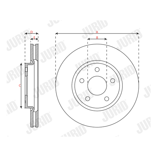 563694JC - Brake Disc 