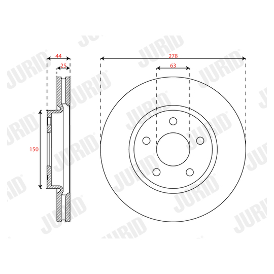 563694JC - Brake Disc 