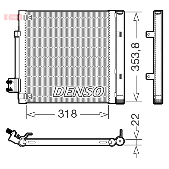 DCN99082 - Condenser, air conditioning 