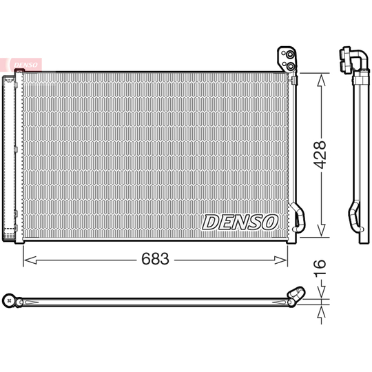 DCN99083 - Condenser, air conditioning 