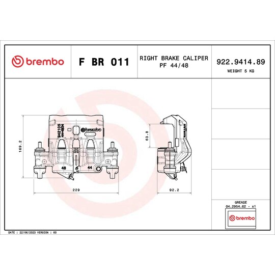 F BR 011 - Brake Caliper 