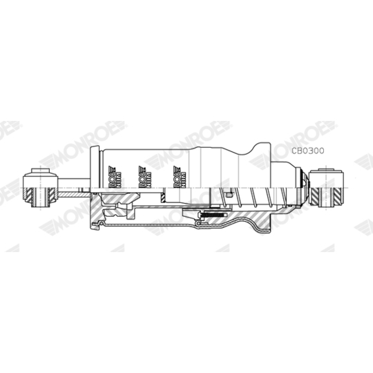 CB0300 - Shock Absorber, cab suspension 