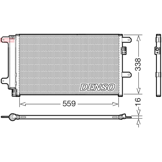 DCN12007 - Condenser, air conditioning 