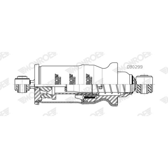 CB0299 - Shock Absorber, cab suspension 