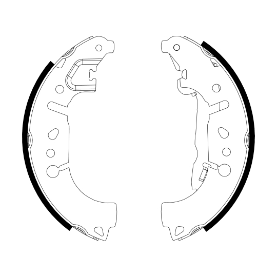 MFR731 - Brake Shoe Set 