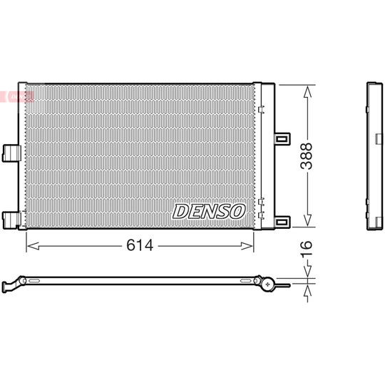 DCN99080 - Condenser, air conditioning 