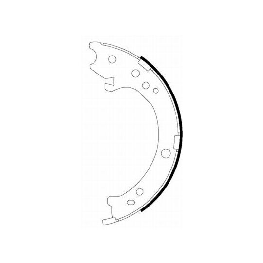 MFR654 - Brake Shoe Set, parking brake 