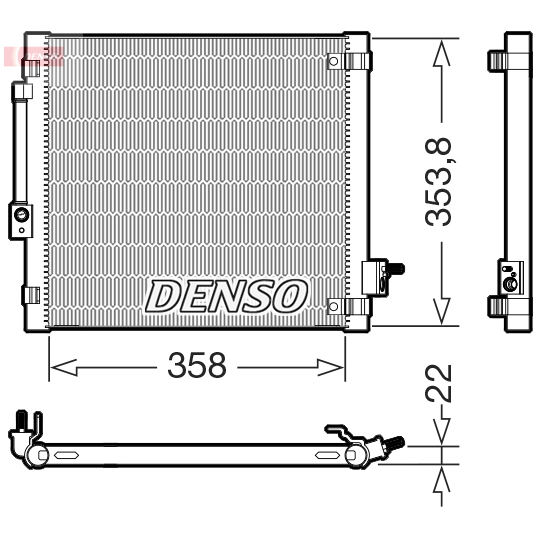 DCN99081 - Condenser, air conditioning 