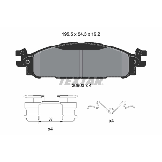 2690301 - Brake Pad Set, disc brake 