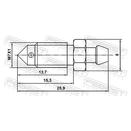 8870-010 - Bleeder Screw/Valve, brake caliper 