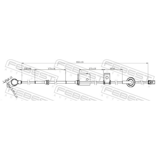 12606-010 - Sensor, wheel speed 