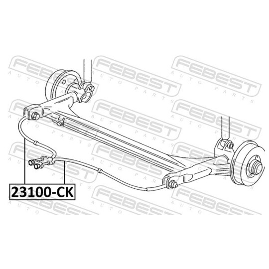 23100-CK - Cable, parking brake 