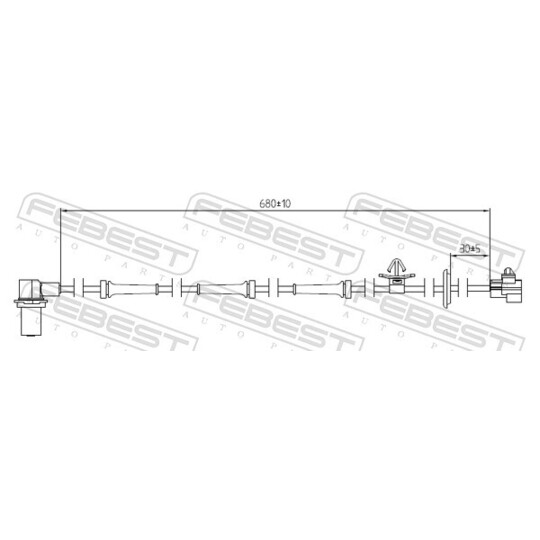 10606-007 - Sensor, wheel speed 