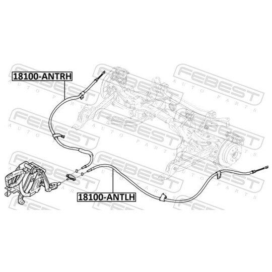 18100-ANTRH - Cable, parking brake 