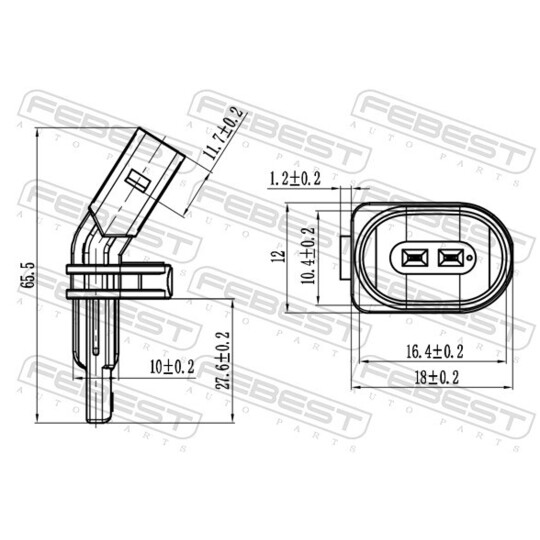 23606-015 - Sensor, wheel speed 