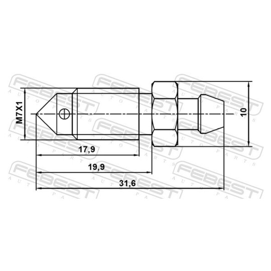 8870-002 - Õhutuskruvi/-klapp, pidurisadul 