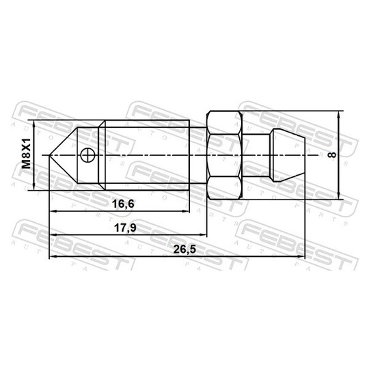 8870-008 - Bleeder Screw/Valve, brake caliper 