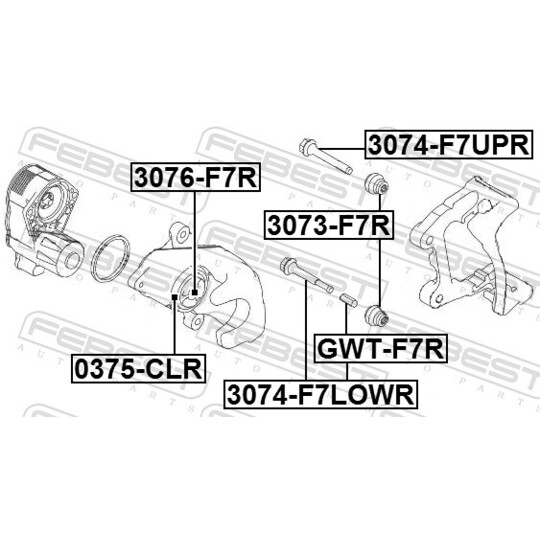 3076-F7R - Kolv, bromsok 