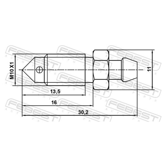 8870-004 - Bleeder Screw/Valve, brake caliper 