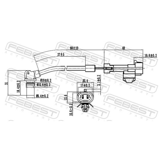 10606-004 - Sensor, wheel speed 