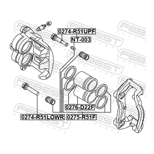 NT-003 - Accessory Kit, brake caliper 