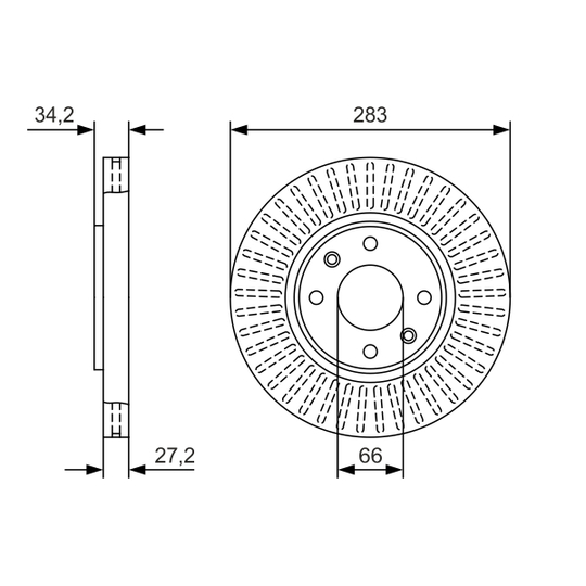 0 986 479 W69 - Brake Disc 