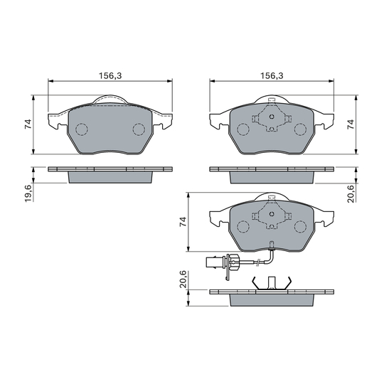 0 986 460 118 - Brake Pad Set, disc brake 