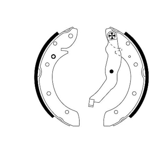 MFR382 - Brake Shoe Set 